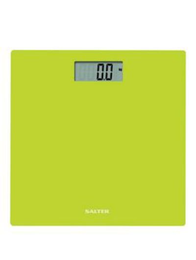 Salter Glass Digital Platform Bathroom Scale In Lime Salter Glass Digital Platform Bathroom Scale In Lime
